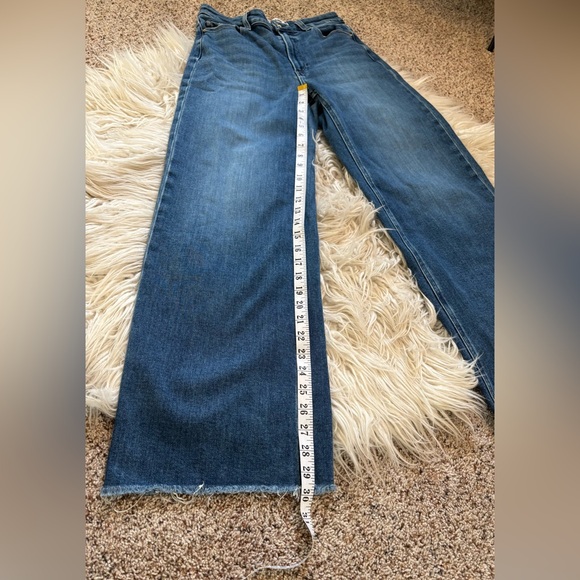 Paige Anessa Wide Leg Frayed Hem Jeans in Arpeggio Size 28 EUC - Picture 13 of 14